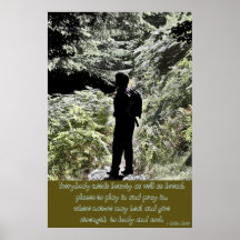 John Muir-Natur-Zitat-Plakat-Druck