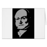 John Quincy Adams Silhouette Karten