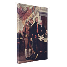 John Trumbull - die Unabhängigkeitserklärung Leinwand Druck