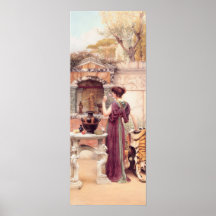 John William Godward - am Garten Plakat