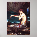 John William Waterhouse-Vintages Meerjungfrau-Plak
