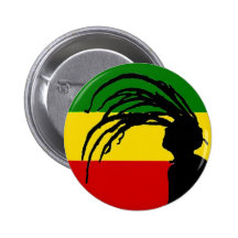 Johnny-Pfeife rasta Flaggenknopf Buttons