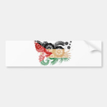 Jordanien-Flagge Autoaufkleber