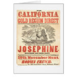 "Josephine" zu Kalifornien-Anzeige (1280A) Grußkarten
