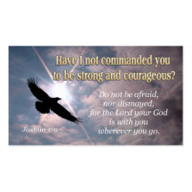 Joshua-1:9 - INSPIRATIONAL Visitenkarten