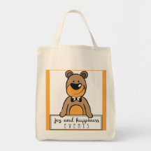 Joy and Happiness Grocery Tote Bags