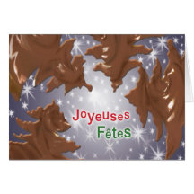 Joyeuse Fêtes en chocolat! Karte