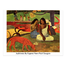 Joyfulness durch Eugene Henri Paul Gauguin Postkarte