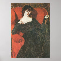 Jozsef Rippl-Ronai - Zorka im Schwarzen Plakatdruck