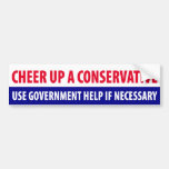 Jubeln Sie oben einem Konservativen zu Auto Sticker