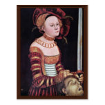 Judith durch Cranach D. Ä. Lucas (beste Qualität) Postkarte