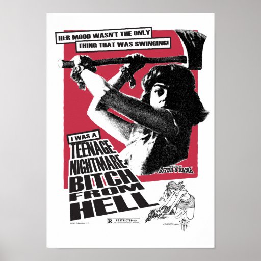 Jugendalptraum-Weibchen vom Höllen-Plakat