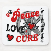 Jugendlicher Diabetes der FriedensLiebe-Heilungs-2 Mousepad
