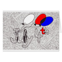 July 4th Greeting Card