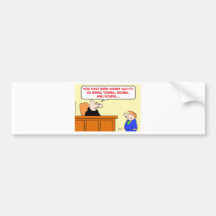 jung, betrunken, dumm, Richter Auto Sticker