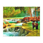 Jungbrunnen Leinwand Druck