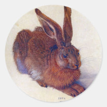 Junge Hasen durch Albrecht Durer, Renaissance-Kuns Sticker