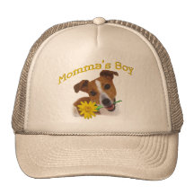 Junge Jack-Russells Mommas Baseball Caps