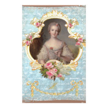 Junge rosa Rosen-Einladung der Königin-Marie Antoi Individuelle Druckpapiere