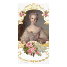 Junge rosa Rosen-Karten der Königin-Marie Antoinet Foto Karten Vorlage