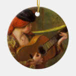 Junge spanische Frau durch Renoir, Impressionismus Weihnachtsbaum Ornamente