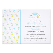 Jungen-Babyparty-Einladung - kleiner Prinz
