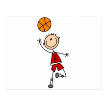 Jungen-Basketball-Spieler-T-Shirts und Geschenke Postkarten