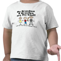 Jungen-beste Großmutter und Großvater-T-Shirt