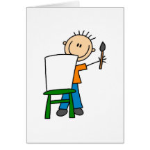 Jungen-Malerei-Karte