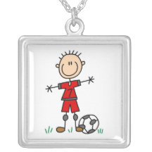 Jungen-rote einheitliche Fußball-Spieler-T-Shirts  Halskette