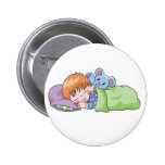 Jungen-Schlafen Anstecknadelbutton
