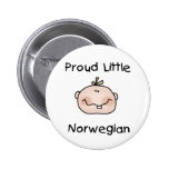 Jungen-stolzer wenig Norweger Buttons