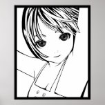 Junges Anime-Mädchen - LAMG Poster