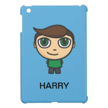 Junges Jungen-Cartoon-Charakter iPad Minifall
