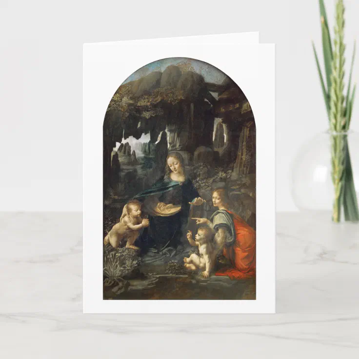 Jungfrau Der Felsen Leonardo Da Vinci Karte Zazzle De