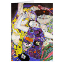Jungfrau, Gustav Klimt Karte
