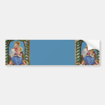 Jungfrau Mary und Baby Jesus Autoaufkleber