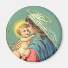 Jungfrau Mary und religiöser Magnet Baby-Jesuss Kühlschrankmagnete