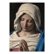 Jungfrau Mary/Virgen Maria Grußkarte