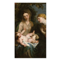 Jungfrau und Kind - Anthony Van Dyck Visitenkartenvorlage