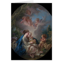 Jungfrau und Kind - François Boucher Grußkarten