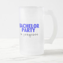 Junggeselle-Party laufend Tasse