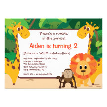 Jungle Birthday Invitation