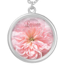 JUNI-Geburts-Blume - rosa Rosen-Halskette