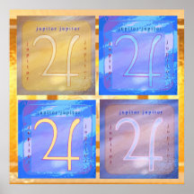 JUPITOR Gold Plakate