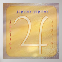 JUPITOR Gold Posterdrucke