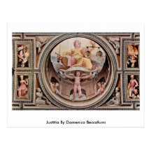 Justitia durch Domenico Beccafumi Postkarten