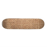 Jutefaser-Muster-Hintergrund Personalisiertes Skatedeck