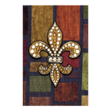 Juwel-Schein-Flecken Lilien-Flor New Orleans Individuelles Büropapier