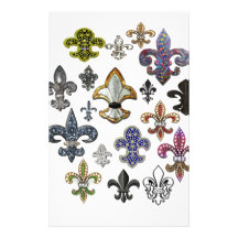 Juwel-Schein Lilien-Flor New Orleans Personalisiertes Druckpapier